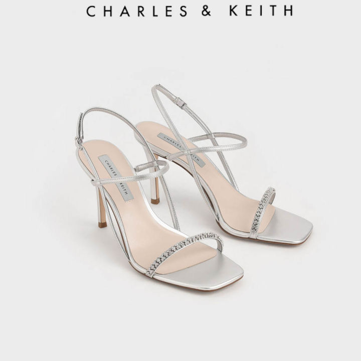 %5BCharles%20&%20Keith%5D%20Singapore%20Preorder%20Textured%20Gem-Embellished%20Strappy%20Sandals/%20Fashion%20/%20Women%20/%20Shoes%20/Heeled%20Sandals%20-%20Image%209