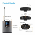 🎙️ ကြိုးမဲ့မိုက်ခရိုဖုန်း📟🔴UHF Wireless Microphone With Bodypack 50M Transmitter Mini Lapel Head Portable Receiver For Cameras and Phone MIC-UHF-02🗣️. 