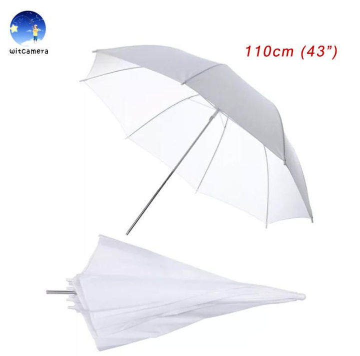 (Preorder) White Translucent Umbrella. High-quality 43"/110cm umbrella. Translucent umbrella. High-grade fabric for portraiture/clothing photography. White Umbrella 43"/110cm Translucent umbrella. High-grade fabric for portraiture/clothing photography.