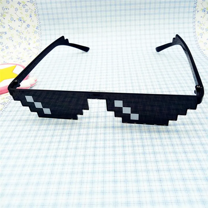 Thug Life Glasses 8 Bit Pixel Deal With IT Sunglasses Unisex Sunglasses Toy