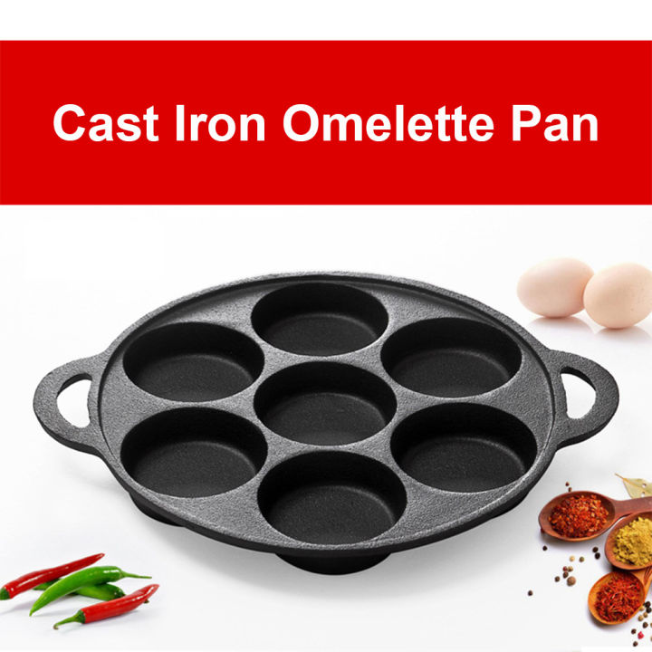 (Preorder)%C2%A0%E3%80%90winnereco%E3%80%917-cup%20Cast%20Iron%20Egg%20Pan,%20Non-stick%20Pancake%20Pan%20with%20Brush,%20Omelette%20Pan%20for%20Gas%20and%20Induction%20Cooktops%20-%20Image%203