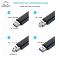 Multi-function 5 In 1 USB 2.0 Type C Memory Card Reader OTG Reader Adapter. 