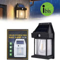 iBis_ LED Solar PIR Motion Sensor Wall Lantern Solar Battery Interaction Wall Lamp LED Edison Light Bulb (ဆိုလာ လူဖြတ် မီးလာ မီးဝါမီးသီး). 