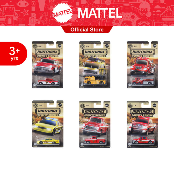 (Preorder)Matchbox Themed Diecast sold as box Matchbox Model cars Sold as a box of 10 cars GGF12 (957A) ကလေးကစားစရာအရုပ် 