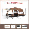 (Preorder)TOP TEAM Camel Sport 8-person tent, camping, hiking tent, large tent, camping tent, waterproof PU tent, tent for H ရွက်ဖျင်တဲ. 