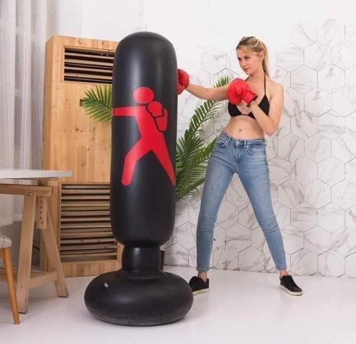 Boxing Punching Bag (လက်ဝှေ့ထိုးတိုင်+လက်အိတ်)