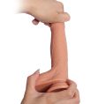 ကျားအတုဆီလီကွန်အပျော့သား၂ထပ်    Soft Dildo 7 inches High Quality Silicone Double Layer Realistic Skin (Code F-333). 