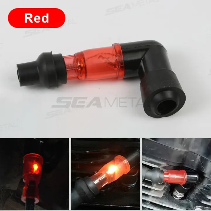 (Preorder)SEAMETAL%20Spark%20Plug%20Cap%20with%20Light%20Spark%20Plug%20Cover%20Seal%20for%20Motorcycle%20Scooter%20Motorbike%20Universal%20Motorcycle%20Ignition%20Plug%20Spark%20Plug%20Cap%20-%20Image%208