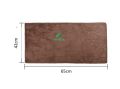 Brown Microfiber Cleaning Cloth Absorbent Car Washing Towel Polish Cloth 42 x 65cm. 