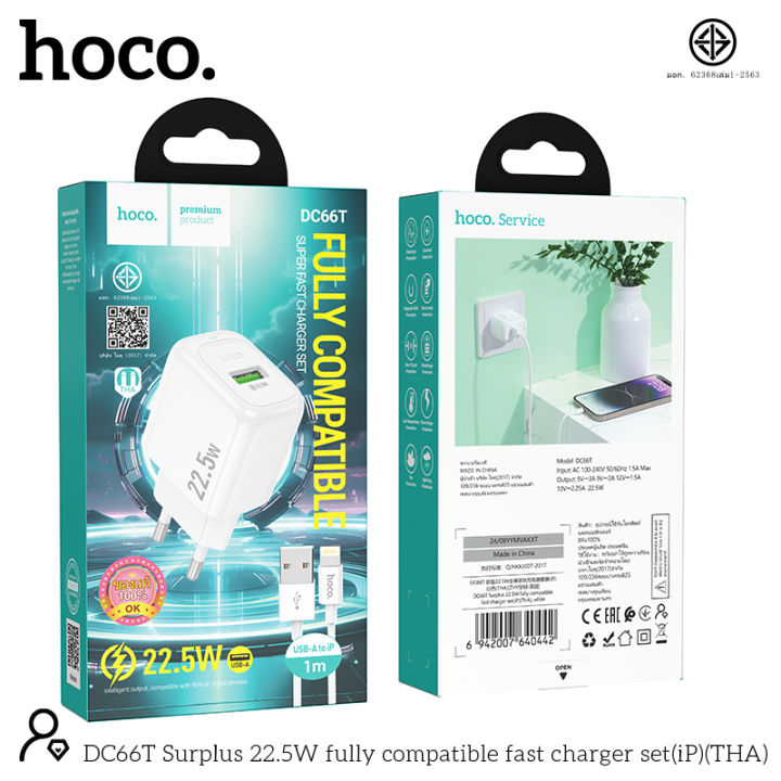 (Preorder)%C2%A0HOCO%20DC66T%20charger%20set,%20fast%20charger%20with%20cable%20for%20iOS/Type-C/Micro,%2022.5W%20power%20supply,%20Fast%20Charger%20with%20LED%20-%20Image%208
