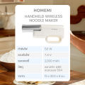 (Preorder) Homemi Handheld Noodle Maker Wireless Portable Stainless Steel Pasta and Noodle Maker (HM0103-P-WH). 
