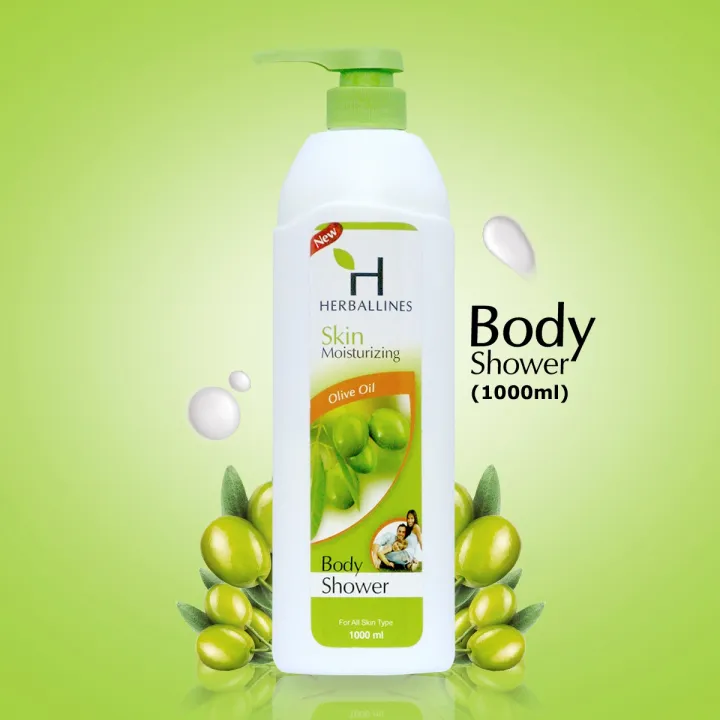 Herballines Body Shower Olive Oil 1000ml