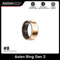 (Preorder) AOLON Smart Ring, Blood Pressure Measurement, Heart Rate, Sleep Tracking, Fitness Monitoring, Waterproof for Swimming, Galaxy Ring, Health Ring, Smart Ring Gen3. 