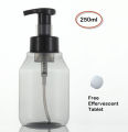 Foam Hand Soap Dispenser 250ml, Liquid Foaming Pump PET Plastic for Bathroom Kitchen Toilet. 
