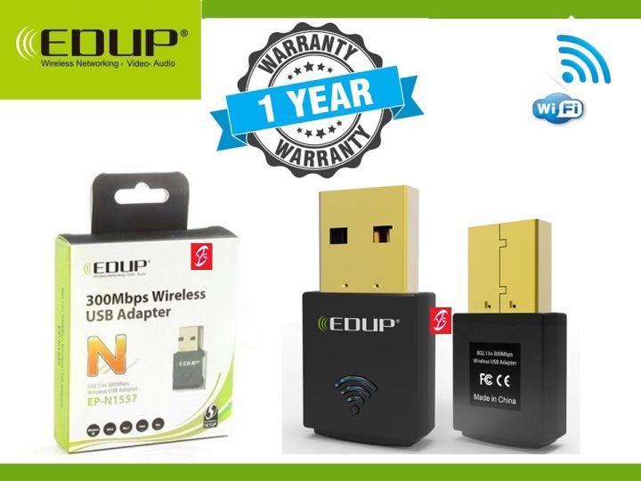 EDUP Wireless WiFi USB Adapter (300 Mbps)