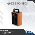 ZEBRONICS Zeb-ZEST 10 Wireless Bluetooth 10W Portable Bar Speaker with Supporting USB, SD Card, AUX, Mobile holder, TWS & Call Function. 
