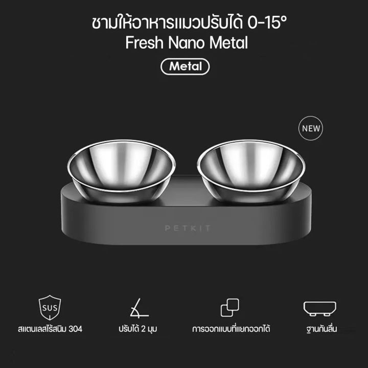 (Preorder)%20PETKIT%20Fresh%20Nano%20Metal%20Adjustable%20Feeding%20Bowl%20by%20munkong%20-%20Image%203
