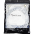 (Preorder) HORIC Ultra-Thin Antenna Cable S-2.5C-FB 5m  Cable [Applicable to 4K8K (3224MHz) / BS / CS /Broadcasting] [Digital Broadcasting/CATV] White, Screw-in Connector, Both Sides, AC50-485WH. 