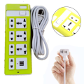 7 outlets 2500 W power strip, extension socket, three-eye plug, extension cable plug, usb power plug, USB charging plug, power strip. 