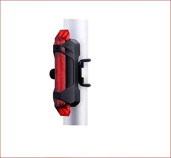 DC918 High Power Red Light 4-Mode USB Rechargeable Bike Tail Light (1 pc)