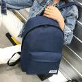 Student Solid Color Canvas Backpack Bag Fashion Travel College Style Backpack. 
