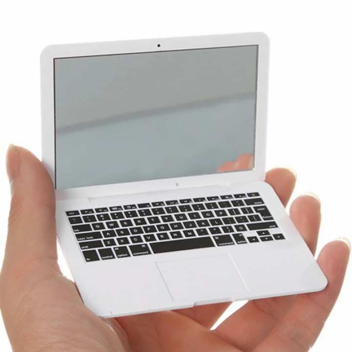 MirrorBook%20Air%20Silver%20Mini%20Novel%20Makeup%20MirrorBook%20Air%20Mirror%20For%20Apple%20MacBook%20Shaped%20-%20Image%205
