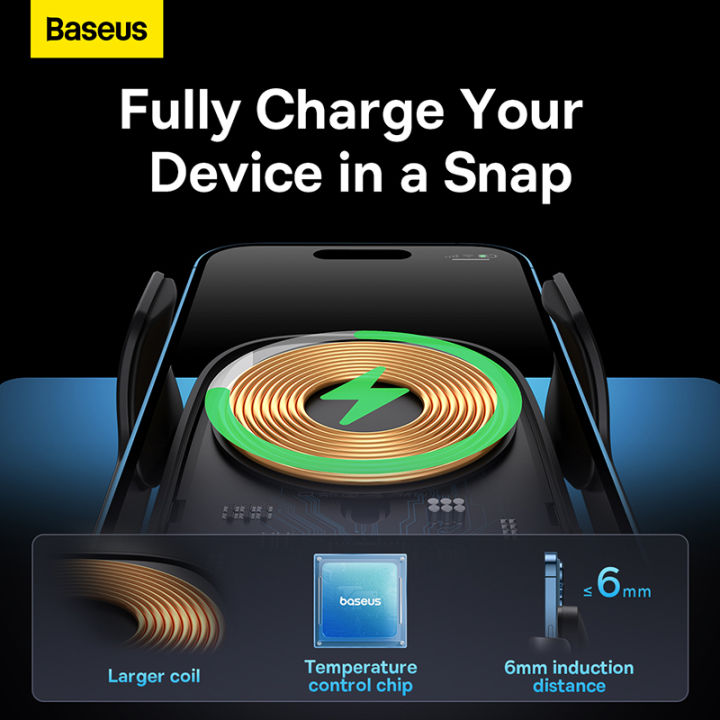 (Preorder)%20Baseus%20Car%20Charger%20Milky%20Way%20Pro%20Series%20Wireless%20Charging%20Electric%20Car%20Mount%20Phone%20Holder%2015W%20Cluster%20Black%20-%20Image%205