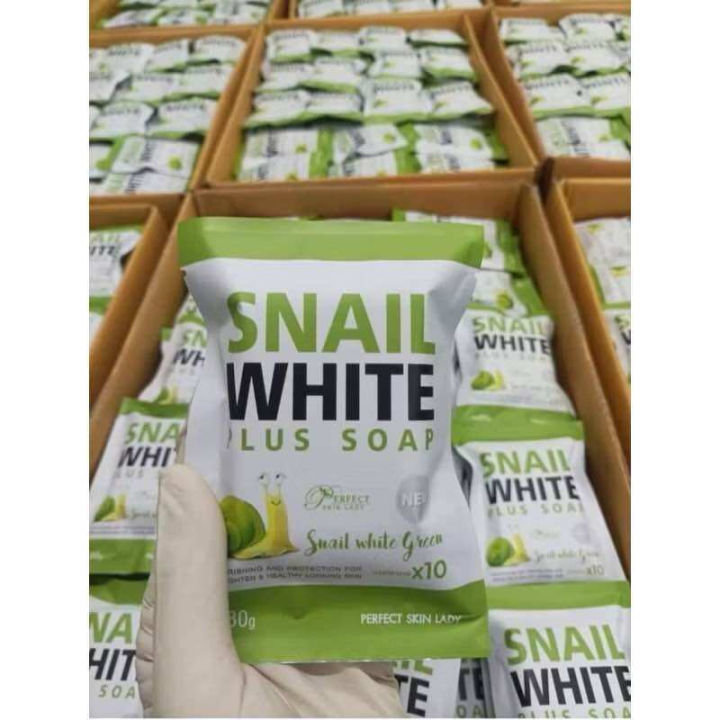 (Preorder)%C2%A0Snail%20White%20Plus%20Soap%20(Green%20Snail%20Soap)%2080%20grams%20-%20Image%204