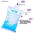 Reusable Ice Pack 10 Pcs, Water Injection Ice Bag, For Food  Vegetable  Cold Compress Injuries, 200ml/400ml Size. 