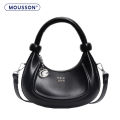 (Preorder)MOUSSON New Women's Handbag Simple Retro Armpit Dumpling Bag Casual Shoulder Bag Crossbody Bag အမျိုးသမီးဘေးလွယ်အိတ်. 