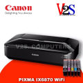 (Preorder) Printer (Printer) Canon Pixma IX6870 WIFI Inkjet Wide-Format A3 with 1 set of genuine ink, 1 year warranty. 