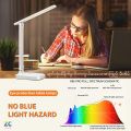 Led Desk Lamp Three-speed Touch Dimming Foldable Reading Student Study Eye Protection Table Light Night Bedroom Lamps- Desk Lamps စာကြည့်မီးအိမ် မျက်လုံးကိုအကာကွယ်ပေးသောအလင်းရောင် သုံးမျိုးပါဝင်သည်. 