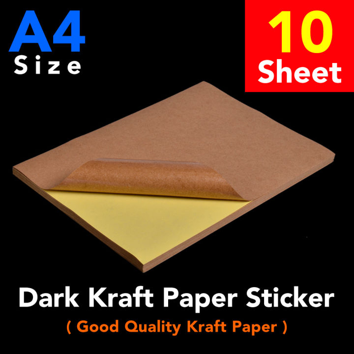 Light/Dark%20Brown%20Selft-Adhesive%20Kraft%20Paper%20Label%20A4%20Sticker%20%7C%2010%20sheets%20%7C%20%20Laser,%20Inkjet,%20Copier%20A4%20Printable%20Labels%20Sticker%20-%20Image%204
