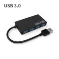 Four-port ultra-thin USB 3.0 hub splitter USB computer docking station hub expander. 