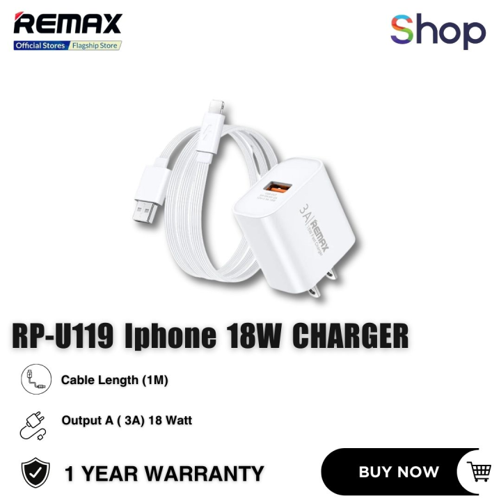Remax - RP-U119 Kiddy Series 18W Fast Charging Set ( Lightning )