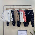 (Preorder) New Boys and Girls Cotton Embroidered Sports Two-piece Set, Soft and Comfortable. 