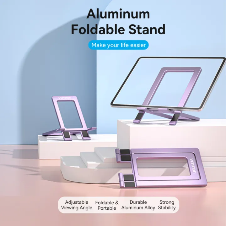 (Preorder)%20Vention%20Aluminum%20Adjustable%20Mobile%20Phone%20Tablet%20Stand%20Holder%20For%20iPhone%2014%2013%2012%20Pro%20Max%20XR%20-%20Image%202