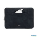 Faux Leather Laptop Sleeve - Rivacase (Water-Resistant). 