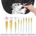 Silicon Makeup Brush Cleaning Mat Makeup Brush Cleaner Pad Cosmetic Brush Cleaning Mat Portable Washing Tool Scrubber with Suction Cup. 