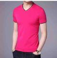 V Collar Cotton T-Shirts (12pcs/12color). 