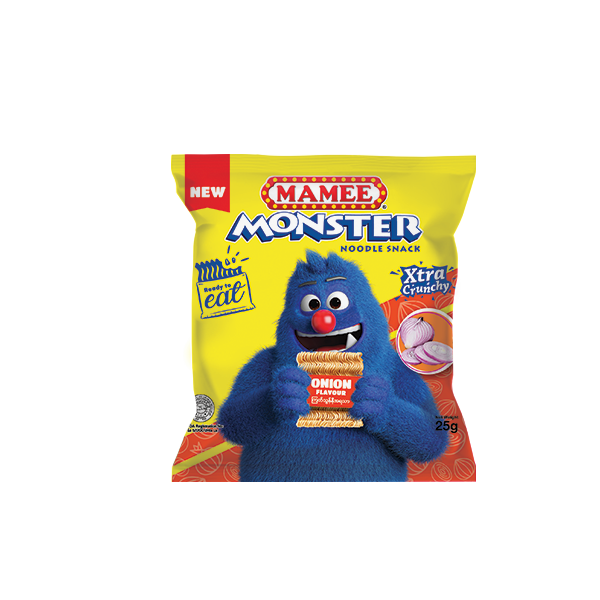 Mamee Monster Noodle Snack with Onion Flavour 25g (30pcs)