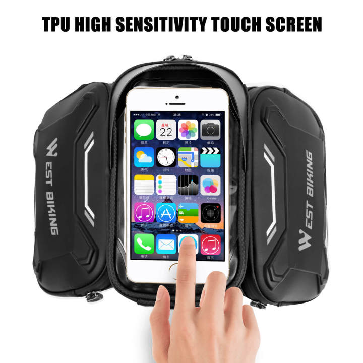 (Preorder)WEST%20BIKING%20Bicycle%20Front%20Bag%20Frame%20High%20Quality%20MTB%20Bike%20Bag%20Cycling%20Equipment%20Waterproof%20Touch%20Screen%20Top%20Tube%20Phone%20Bag%20%E1%80%85%E1%80%80%E1%80%BA%E1%80%98%E1%80%AE%E1%80%B8%E1%80%A1%E1%80%AD%E1%80%90%E1%80%BA%20-%20Image%203