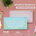 Tech Infinite JB-333 Wireless Keyboard, Bluetooth and Wireless 2.4 GHz, 2 Types of Connection Systems, Multi Pairing, Bluetooth Keyboard That Can Connect Up to 4 Devices, Rechargeable, Compatible with Windows/iOS/Android. 
