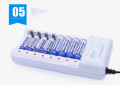 8 Slot Quick Battery Charger With High-Speed Indicator Light Smart Adapter For 1.2V AA AAA Ni-MH Ni-CD Rechargeable Battery. 