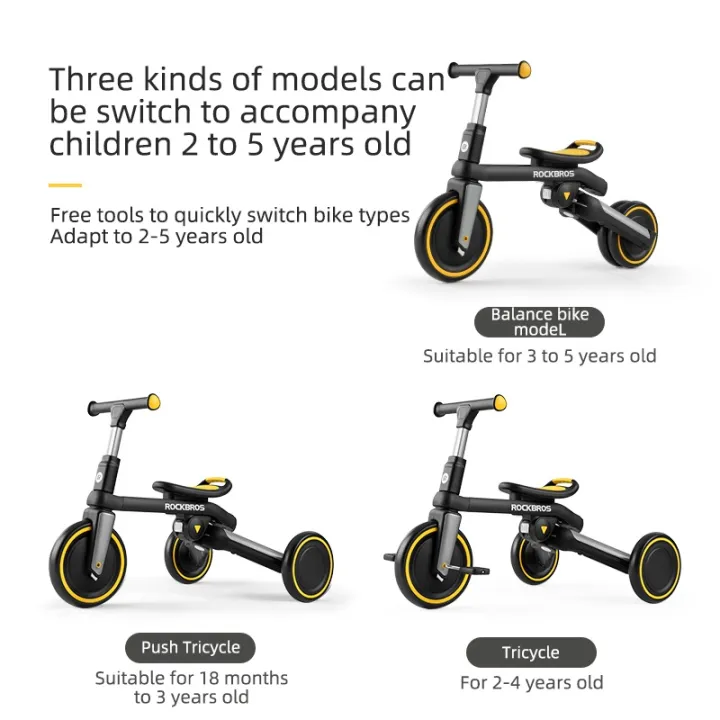 (Preorder)%20ROCKBROS%204%20in%201%20Toddler%20Tricycle%202-5%20Years%20Old%20Balance%20Bike%20Foldable%20Tricycle%20Adjustable%20Scooter%20Toddler%20Toys%20Stroller%20Kids%20Bicycle%20-%20Image%202