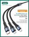 JOKADE JA-024 CHANGFU Series 3-in-1 Fast Charging Cable (1.2 meters). 