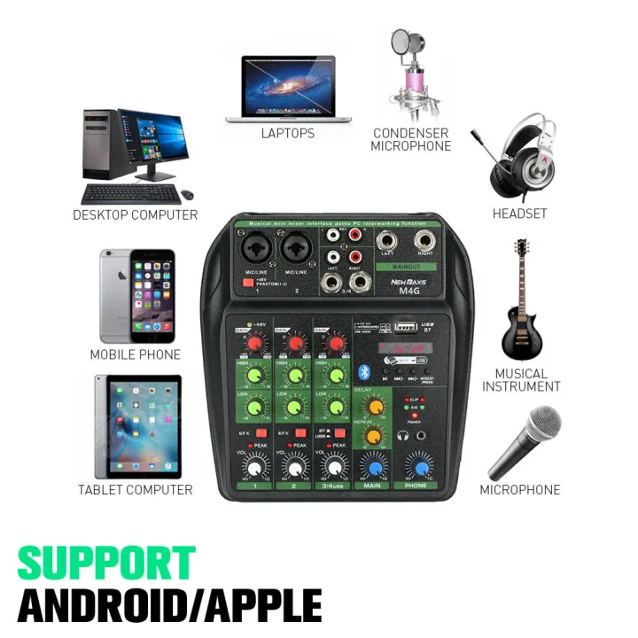 (Preorder)Newbaxs%20M4G%20professional%20audio%20mixer%204%20channel%2048V%20Phantom%20Power%20USB%20interface%20Bluetooth%20home%20live%20use%20professional%20audio%20equipment%20100%25%20genuine%20warranty%20-%20Image%205