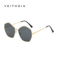 (Preorder) Veithdia Sunglasses Metal Frame UV Protection Polygon Shape For Women S23307 အမျိုးသမီး နေကာမျက်မှန်. 