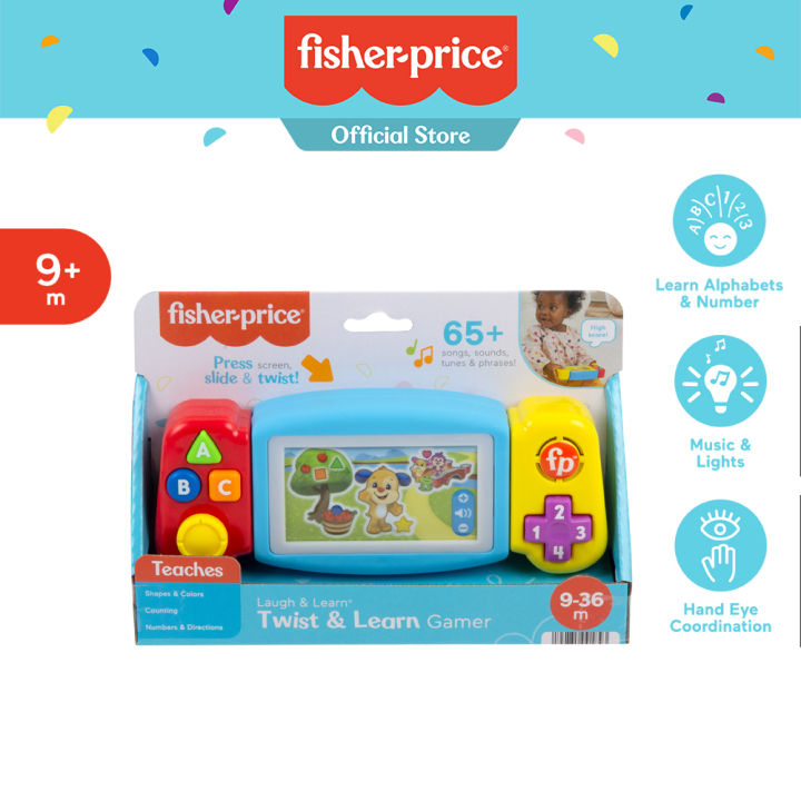 (Preorder) Fisher-Price Laugh & Learn Twist & Learn Gamer Fisher Price Language Teaching Game HJN97 CH ကလေးကစားစရာအရုပ် 