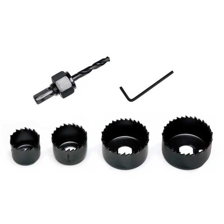 Clover 6 pcs Woodworking Hole Openter Set Gypsum Board Drill Bit Wood Drill Reamer Cup